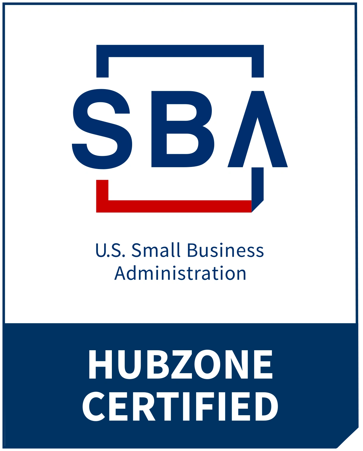 SBA Historically Underutilized Business Zone badge